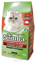 Simba Cat корм для кошек с говядиной 2 кг