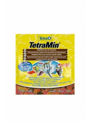 TetraMin корм для всех видов рыб в виде хлопьев 12 г (sachet)