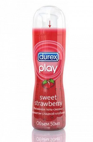 ДЮРЕКС гель-смазка Play Sweet Strawberry с ароматом клубники фл. 50мл