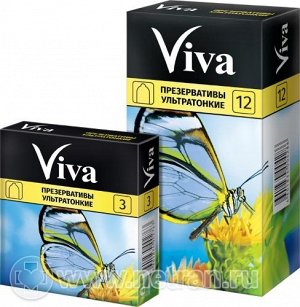 ВИВА презервативы ультратонкие №12