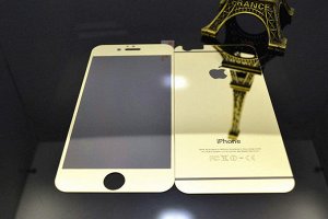 Стекло цветное комплект front + back iphone 6/6s