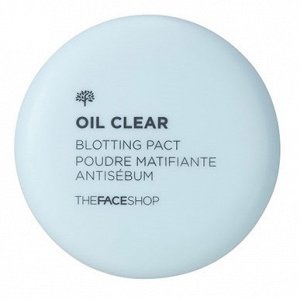 Матирующая компактная пудра для лица The Face Shop Oil Clear Blotting Pact,9g