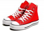 Кеды Converse All Star красные высокие
