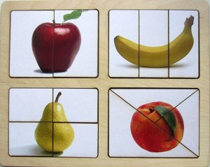 Разрезные картинки "фрукты-1"