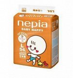 Детские подгузники &quot;Nepia Baby Nappy&quot; (для мальчиков и девочек) 54шт 9-14кг (Размер L)