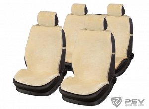 Накидка PSV Jolly Wool 145x55 бежевый комплект (из овечьей шерсти)