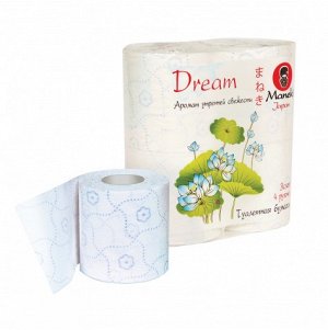 Туалетная бумага трёхслойная МАNEKI Dream с ароматом утренне