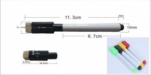Маркер для белой доски с мини-губкой