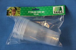 Стакан 500мл, 1*10 шт. "Тайга"