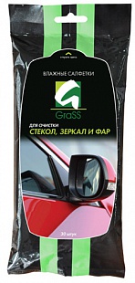 Салфетки влажные для очистки стекол,зеркал и фар