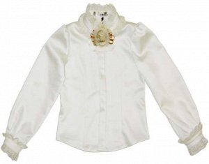 Блуза Блуза, арт. 12-2002-ATмолочный, 98,5% п/э, 1,5% спандекс, отделка 100% п/э