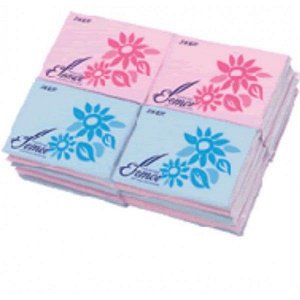 "Kami Shodji" "ELLEMOI" Бумажные двухслойные салфетки (платочки) 10 шт. 20 пачек/упак