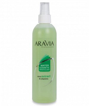ARAVIA Professional Вода косметическая минерализованная с мятой и витаминами 300мл.