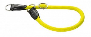 Hunter ошейник-удавка для собак Freestyle Neon 55/10 нейлоновая желтый неон