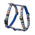 Hunter Smart шлейка для собак Ecco Fun Stripes XS (23-35/25-41 см) нейлоновая синяя в полоску