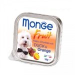Monge Dog Fruit консервы для собак утка с апельсином 100г