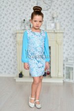 Платье нарядное арт. ИР-1509, цвет голубой