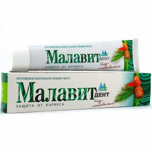 Зубная паста Малавит-дент Кедр-можжевельник