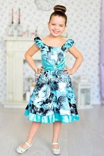Платье нарядное арт. ИР-1403, цвет бирюза
