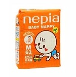 Детские подгузники &quot;Nepia Baby Nappy&quot; (для мальчиков и девочек) 63шт 6-12кг (Размер М)