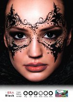 Декоративные цветные контактные линзы (Dreamcon) HERA Black Dioptr (2 линзы)