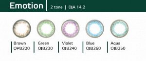 Оттеночные цветные контактные линзы (Dreamcon) HERA Color Emotion Dioptr (2 линзы)