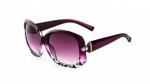 Солнцезащитные очки фиолетовые с граненой дужкой
