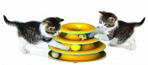 Petstages игрушка для кошек Трек "3 этажа" основание 24 см