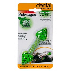 Petstages игрушка для кошек Dental "Мятный листик" 11 см