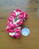 Букетик бело-розовый яркий