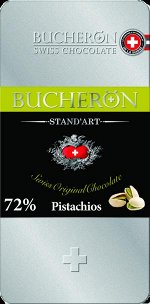 BUCHERON горький шоколад с фисташками 100