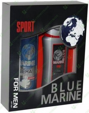 .ПН Mens Blue Marine Sport  (шампунь 250+пена д/бритья200)