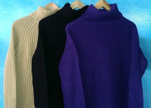 свитер 54% вискоза 46% нейлон, прямой крой,мягкий, тёплый