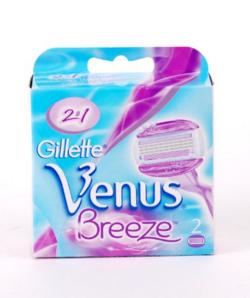 VENUS Breeze Cменные кассеты для бритья (cо встроенными подушечками с гелем) 2шт