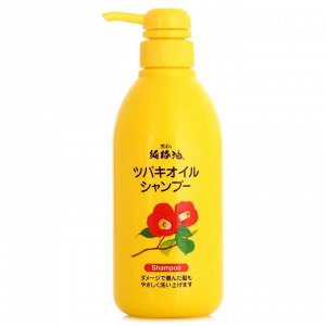 972706 "KUROBARA" "Tsubaki Oil" "Чистое масло камелии" Шампунь для восстановления поврежденных волос с маслом камелии 500 мл. 1/24