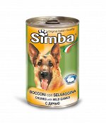 Simba Dog консервы для собак кусочки дичи 1230г