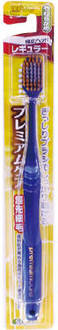 "EBISU" Зубная щетка (с широкой стандартной чистящей головкой, комбинированным ворсом в 6 рядов и утонченными кончиками. Мягкая)