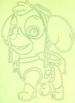 Трафарет A4 &quot;Щенок 3&quot;