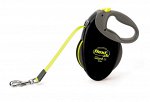 flexi рулетка Giant Neon L (до 50 кг) светоотражающий ремень 8 м