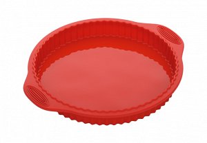 Форма круглая для пирога/пиццы, силиконовая, 32x28x3,3 см, NADOBA, серия MÍLA