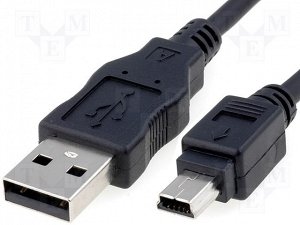 80 см. Универсальный кабель (USB - mini USB) для зарядки и обмена данными между мультимедийными устройствами. Кабель выполнен из качественных материалов, устойчив к низким температурам.