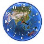 Часы круглые МДФ Планета Земля
