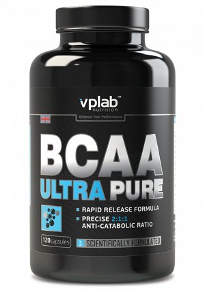 Аминокислоты BCAA VP Lab Ultra Pure -120 капсул