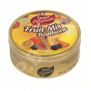 Леденцы "Fruit Mix Bobons" (фруктовое ассорти) 200 гр.