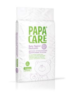 Papa Care - Одноразовые пеленки "Детские гигиенические одноразовые пеленки", 60х90 см, 5 шт. (12)