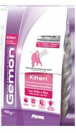 Gemon Cat корм для котят с курицей и рисом 400г