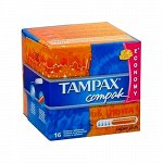 AMPAX Compak Тампоны женские гигиенические с аппликатором Super Plus Duo 16шт