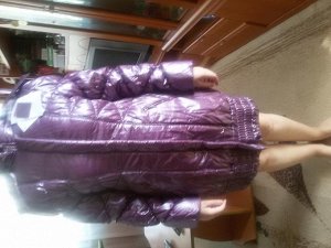 Демисезонное куртка- пальто сиреневого цвета на рост 160-168 см размер 44-46