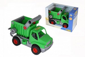"КонсТрак", автомобиль-самосвал (зелёный) (в коробке)