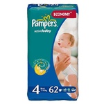 PAMPERS Подгузники Active Baby Maxi (7-14 кг) Экономичная Плюс Упаковка 70